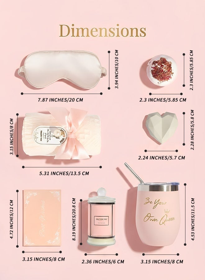 BASILKIT Birthday & Holiday Gifts for Women, Relaxing Spa Gift Basket Set, Unique Gift Ideas for Christmas, Mother’s Day, Thanksgiving & Anniversary, Gifts for Mom, Sister, Best Friend, Wife, Coworker, Teacher, Nurse - Image 5